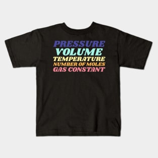 Ideal Gas Law Kids T-Shirt